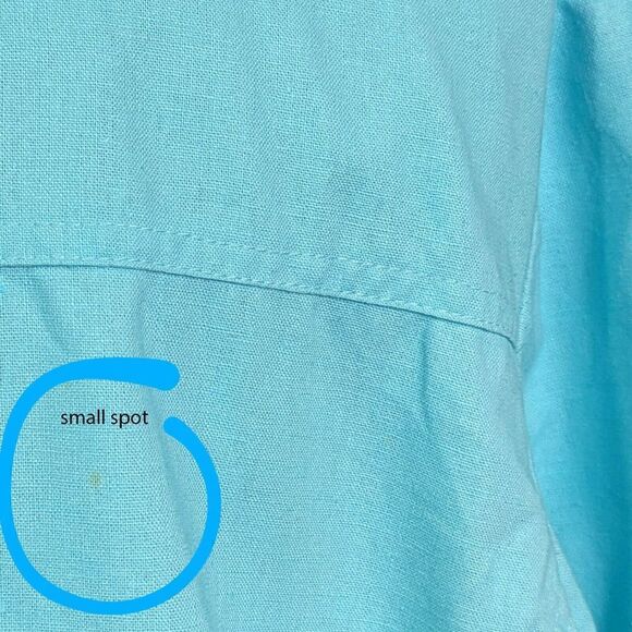 Dialogue Shacket Blazer Womens 12 Aqua Lined Button Up Long Sleeve Front Pockets - Picture 12 of 14